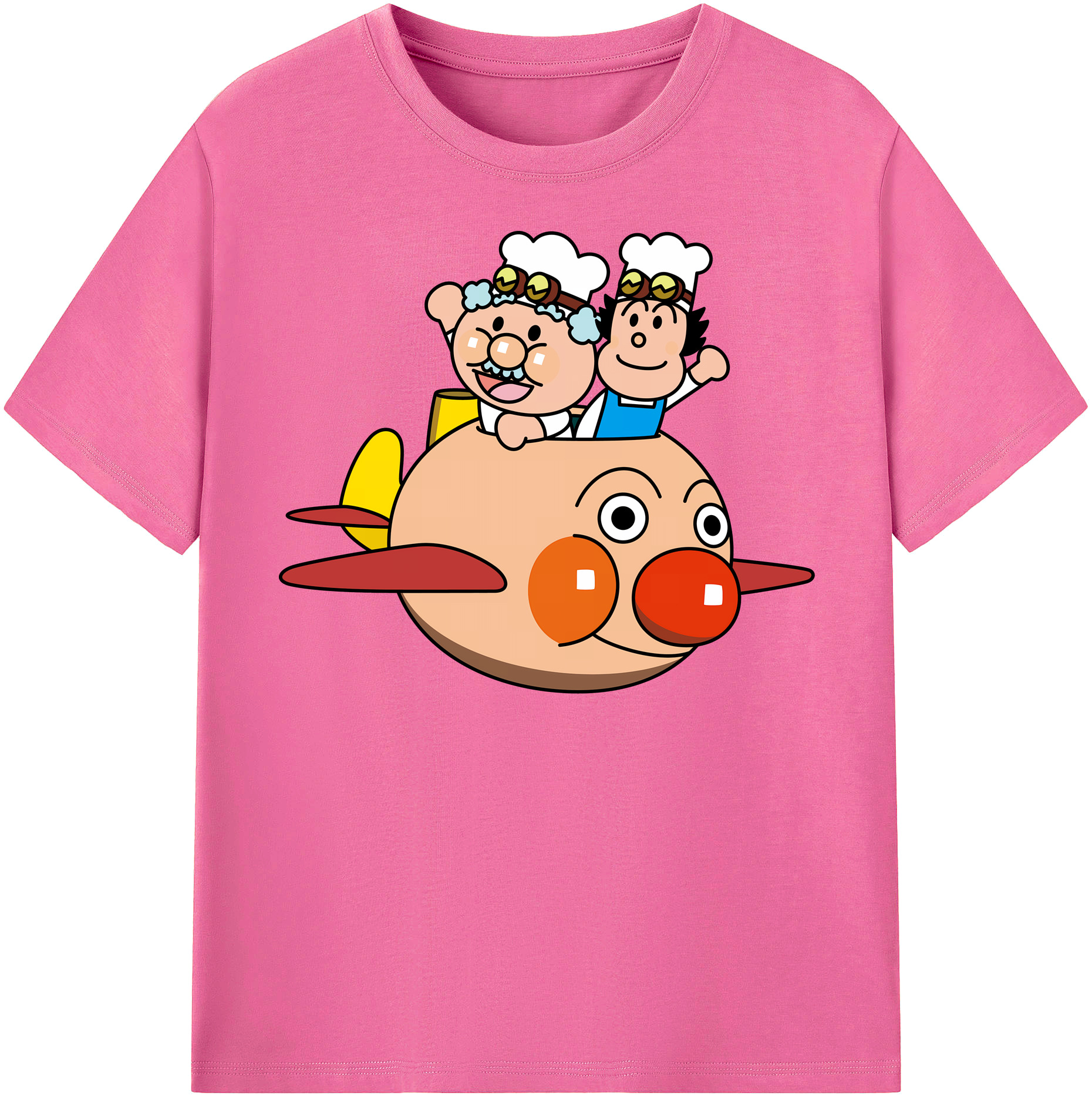 （画像用） アンパンマン Anpanman レディースカジュアルプリントTシャツ（綿100％）